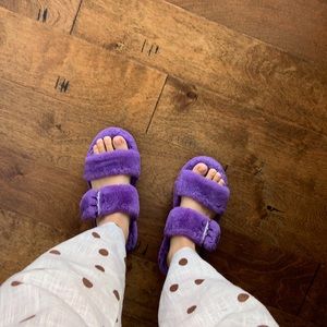 Purple Ugg slipper